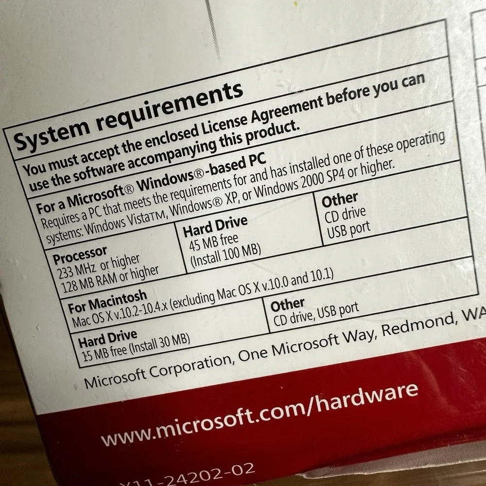 Microsoft wired notebook